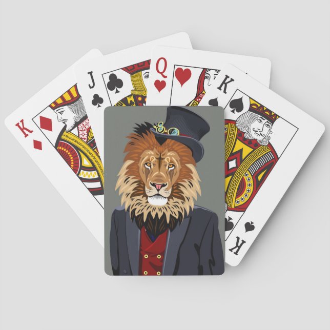 Classy Lion Playing Cards (Back)