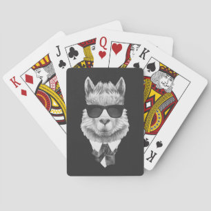 Classy Llama Playing Cards
