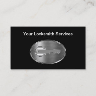Classy Locksmith New Modern Business Card
