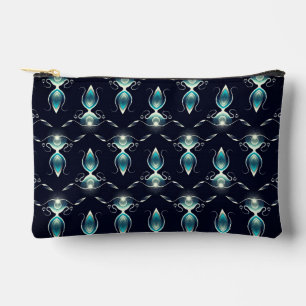 Classy Look of Blue Gems with Glowing Light Accessory Pouch