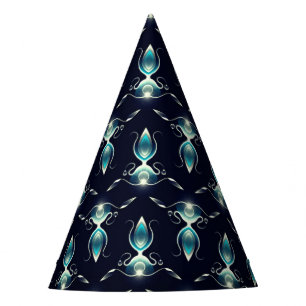 Classy Look of Blue Gems with Glowing Light Party Hat
