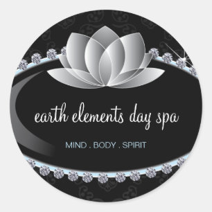 Classy Lotus Flower and Day Spa Sticker