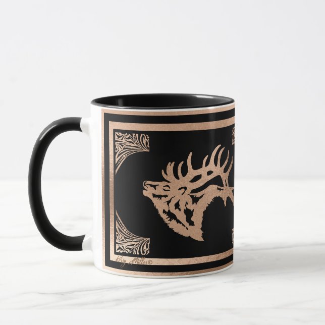 Classy Majestic Bull Elk Mug (Left)
