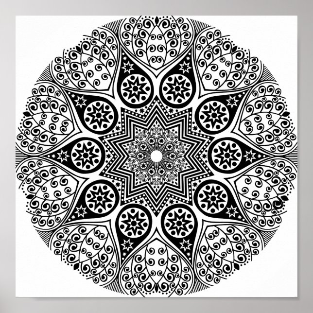 Classy Mandala Poster (Front)