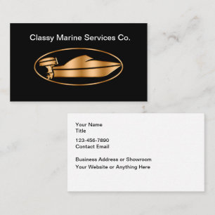 Classy Marine Services Nautical Business Cards