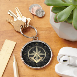 Classy Masonic Key Ring