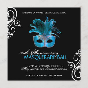 Classy Masquerade Invitation