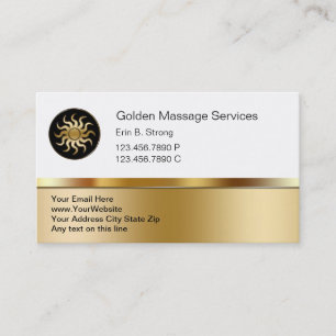 Classy Massage Business Cards