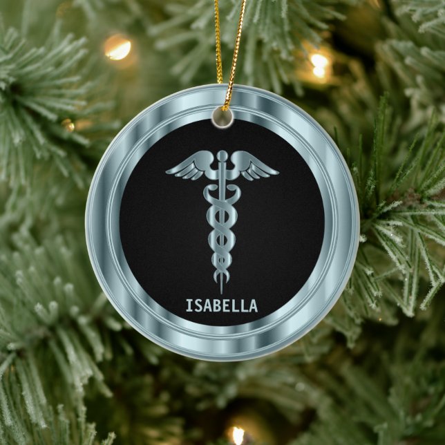 Classy Medical 👨‍⚕️ - Black and Blue Ceramic Tree Decoration (Tree)