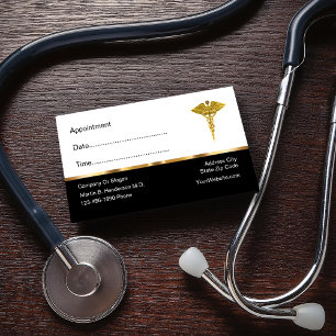 Classy Medical Doctor Appointment Business Cards