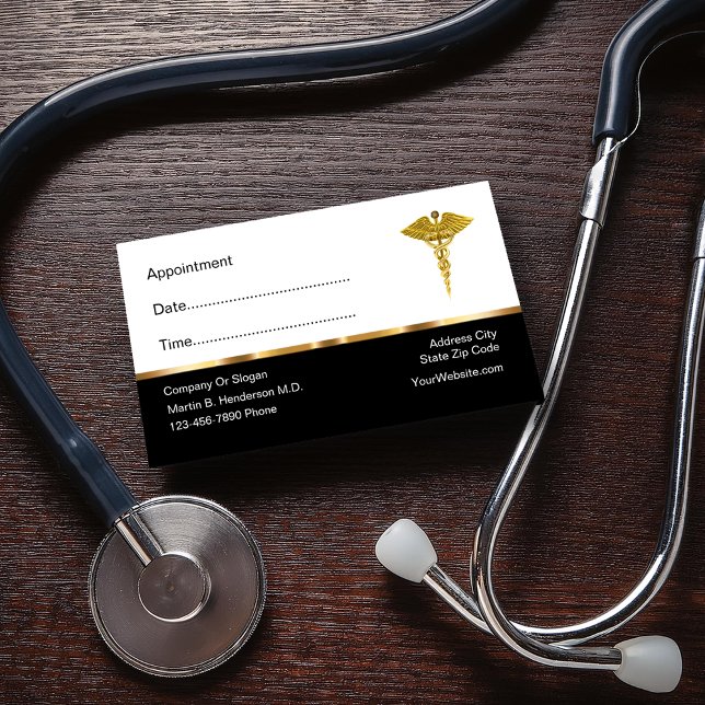 Classy Medical Doctor Appointment Business Cards (Creator Uploaded)