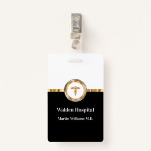 Classy Medical Facility Staff Member ID Badge