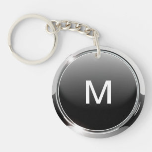 Classy Men's Monogram Keychain