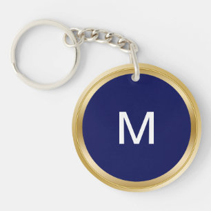 Classy Men's Monogram Keychain