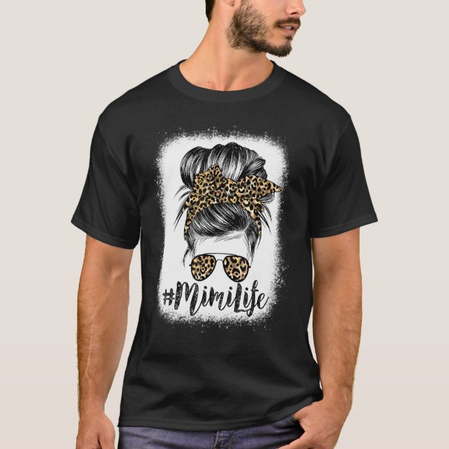 Classy Mimi Life With Leopard Pattern Shades T-Shirt (Front)