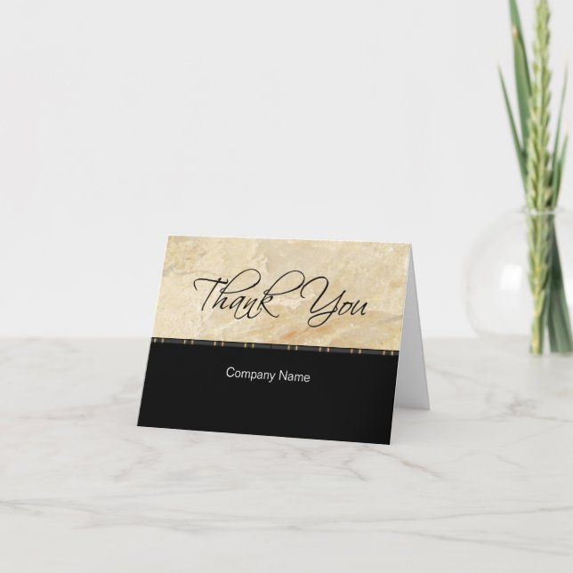 Classy Mini Business Thank You Cards (Front)