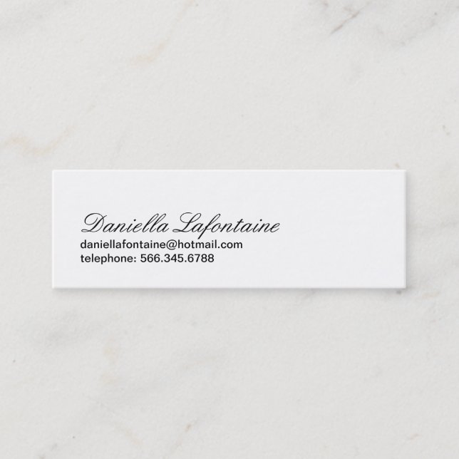 Classy Mini-Calling Cards (Front)