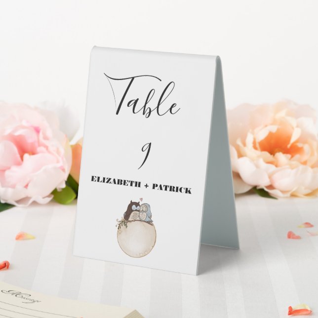 Classy minimalist ,owls in love (In SItu (Wedding))