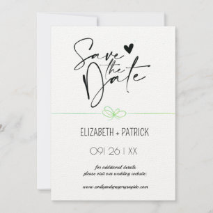 Classy minimalist ,owls in love save the date invitation