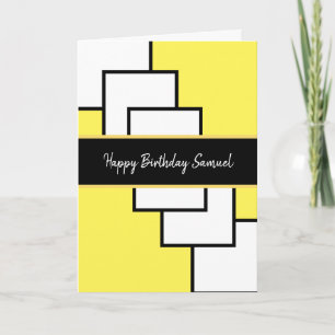 Classy Modern Abstract Birthday Card