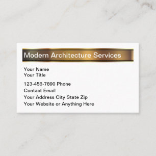 Classy Modern Architecture Services Business Card