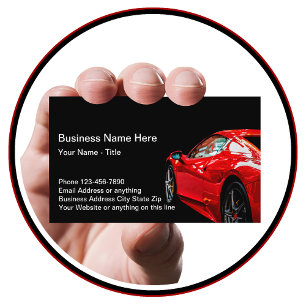 Classy Modern Automotive Business Cards