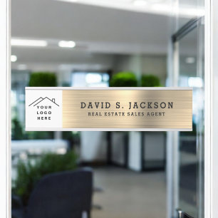 Classy Modern Executive Gold Professional  Door Sign