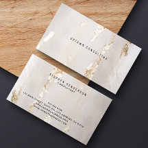 Classy Modern Gold Foil Business Card