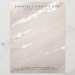 Classy Modern Gold Foil Custom Letterhead