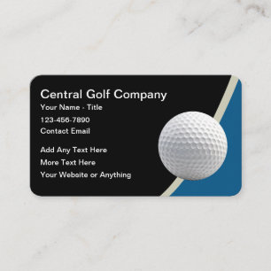 Classy Modern Golf Busidess Business Card
