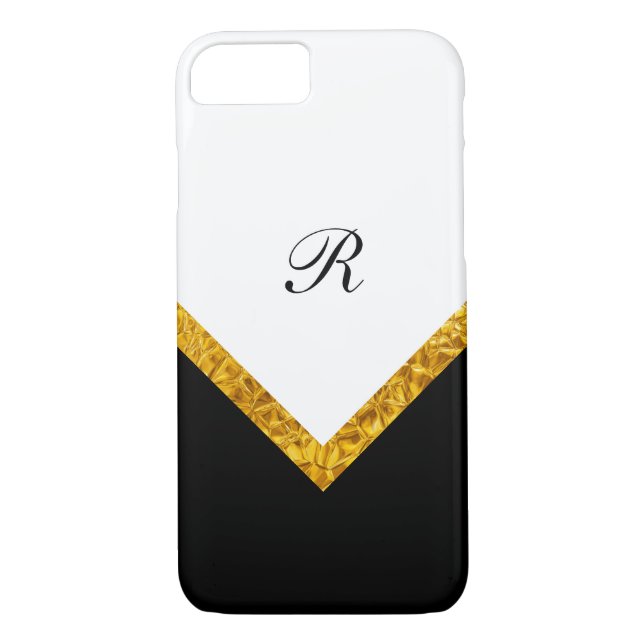 Classy Modern Monogram Style Case-Mate iPhone Case (Back)