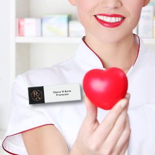 Classy Modern Pharmacist Theme Name Tags