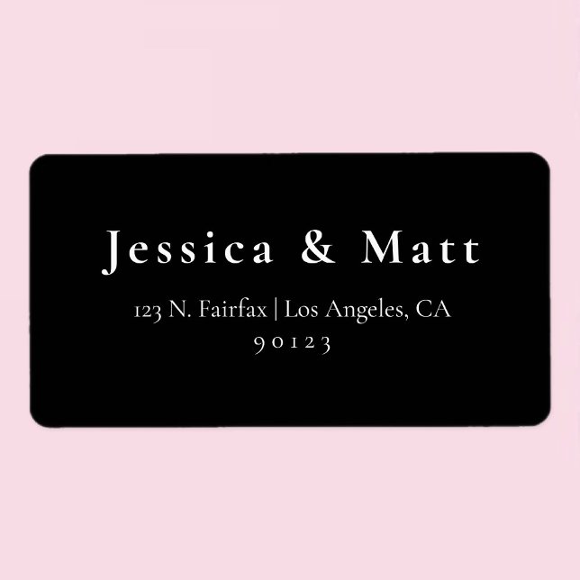 Classy Modern Wedding Return Address Label (Creator Uploaded)