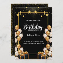 Classy Moments Birthday Celebration Invitation