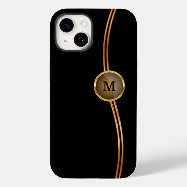 Classy Monogram Cool Trendy Case-Mate iPhone Case (Back)