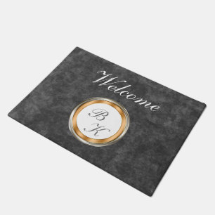 Classy Monogram Design Doormat