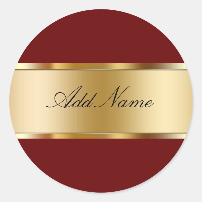 Classy Monogram Stickers (Front)