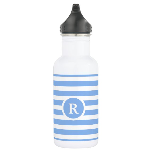 Classy Monogram Striped 532 Ml Water Bottle (Right)