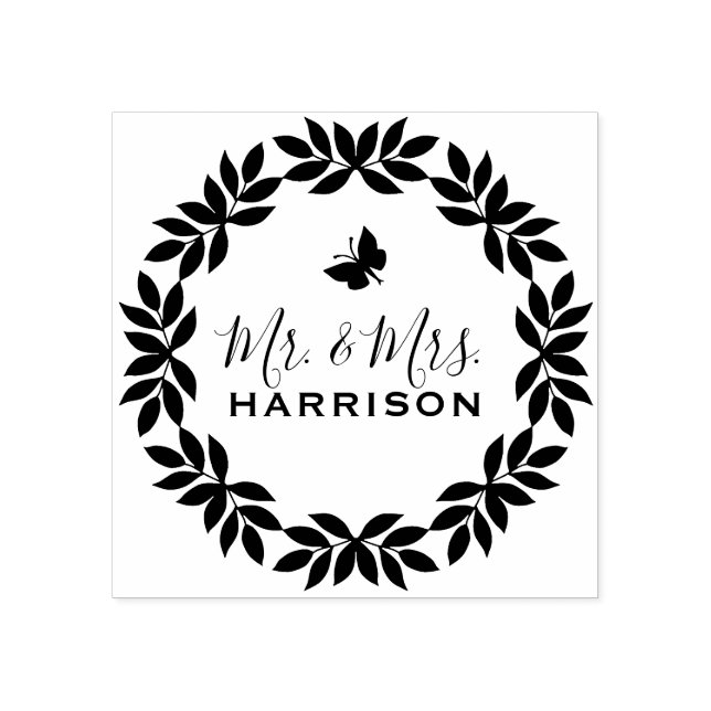 Classy Mr. & Mrs. Rubber Stamp (Imprint)
