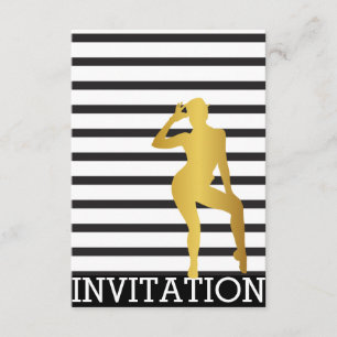 Classy Musical Dance Cabaret Vip Invitation