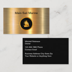 Classy Nautical Marine Business Cards