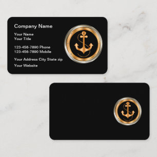Classy Nautical Porthole Business Cards