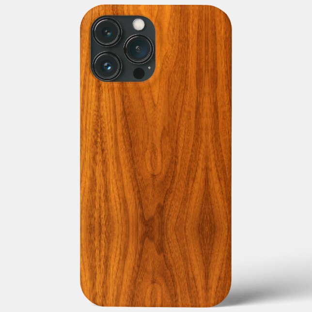 Classy Nautical Teak Wood Texture Case-Mate iPhone Case (Back)