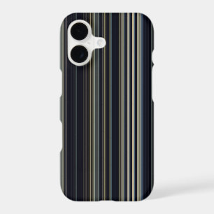 Classy Navy and Gold Multicolor Stripes