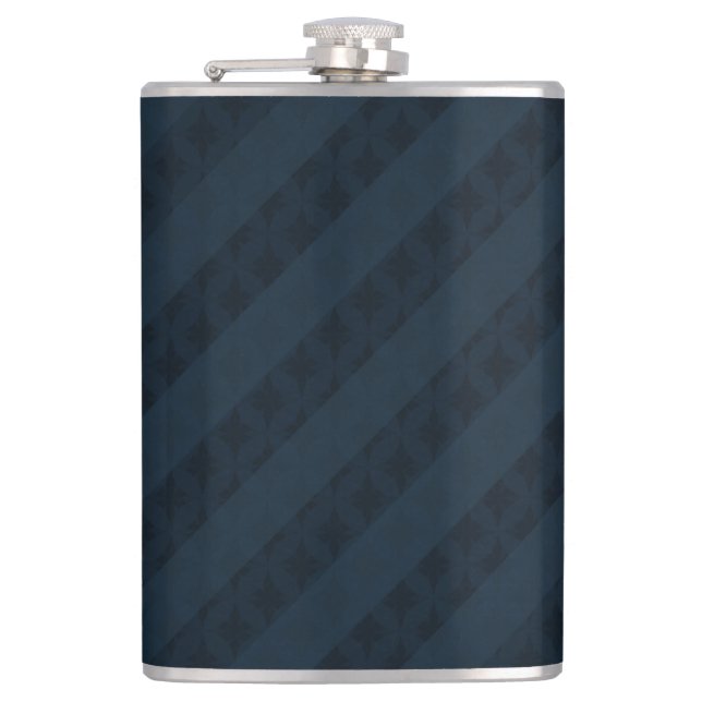 Classy Navy Blue - Custom Flask (Front)