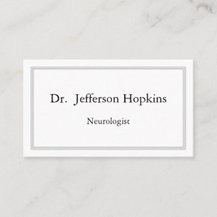 Classy Neurologist Business Card