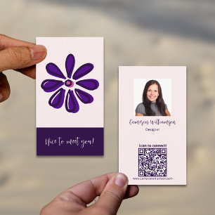 Classy Nice to Meet You! Connect Social Business Card
