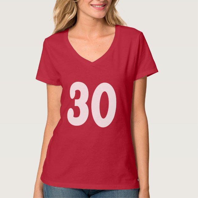 Classy Number 30 T-Shirt (Front)