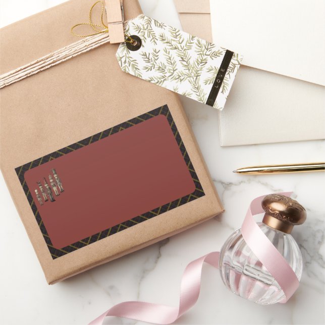 Classy Nutcracker Soldiers Name Labels Red (Gifting)