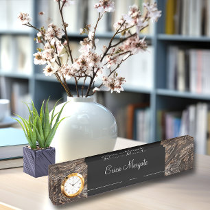 Classy Office Executive Desk Name Plaque Nameplate